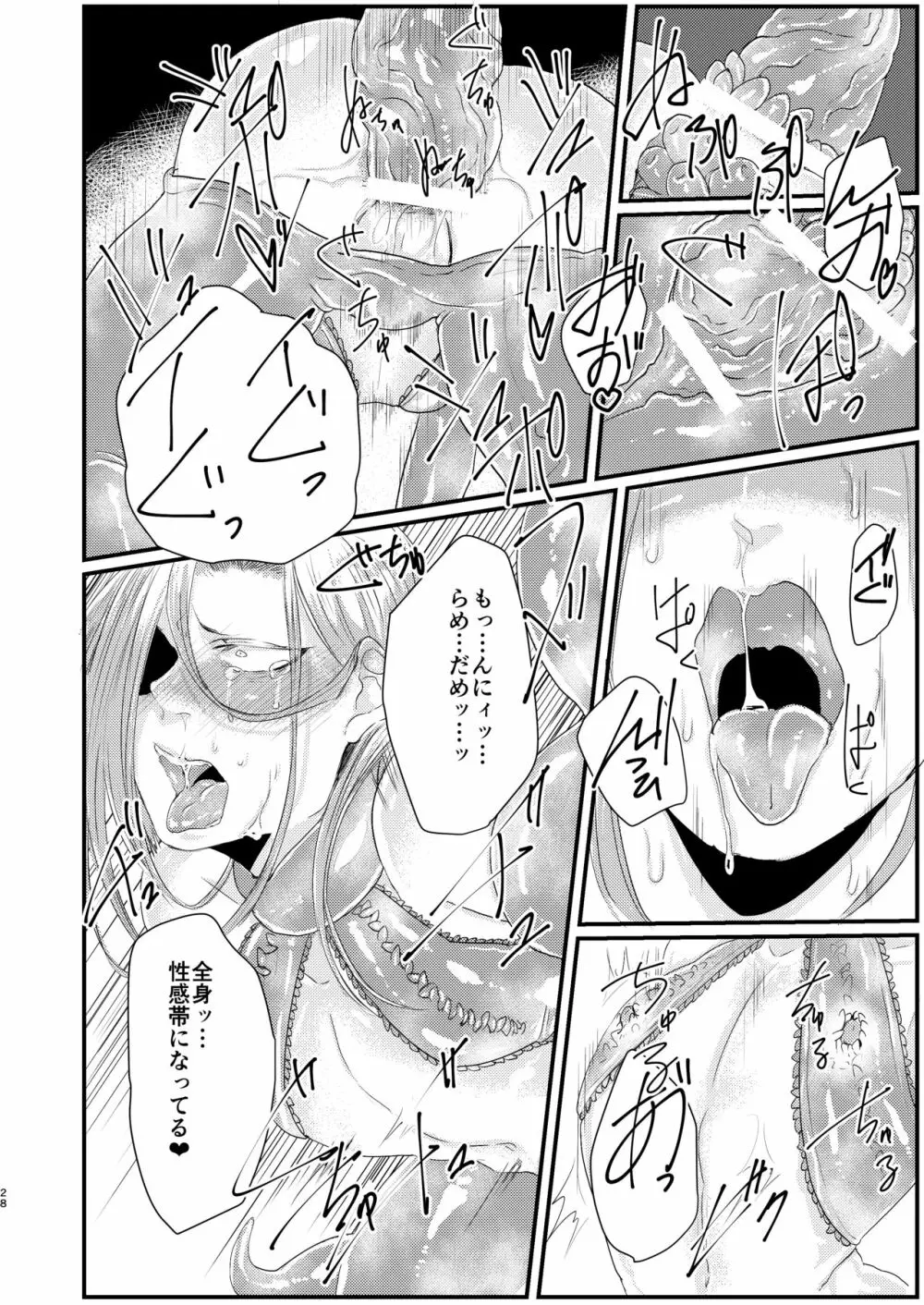 男魔導師が触手でめちゃくちゃにされる本 Page.28