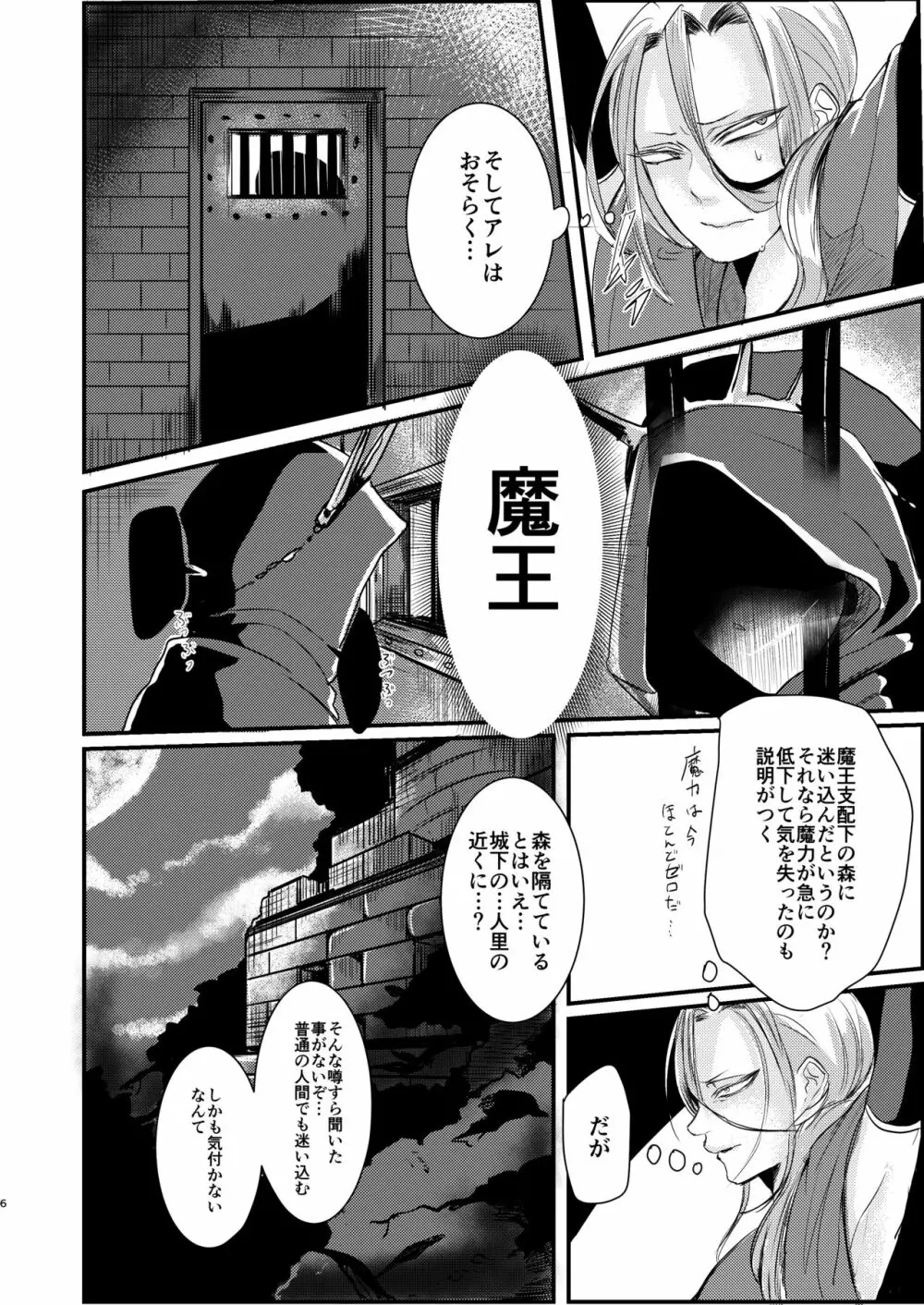 男魔導師が触手でめちゃくちゃにされる本 Page.6