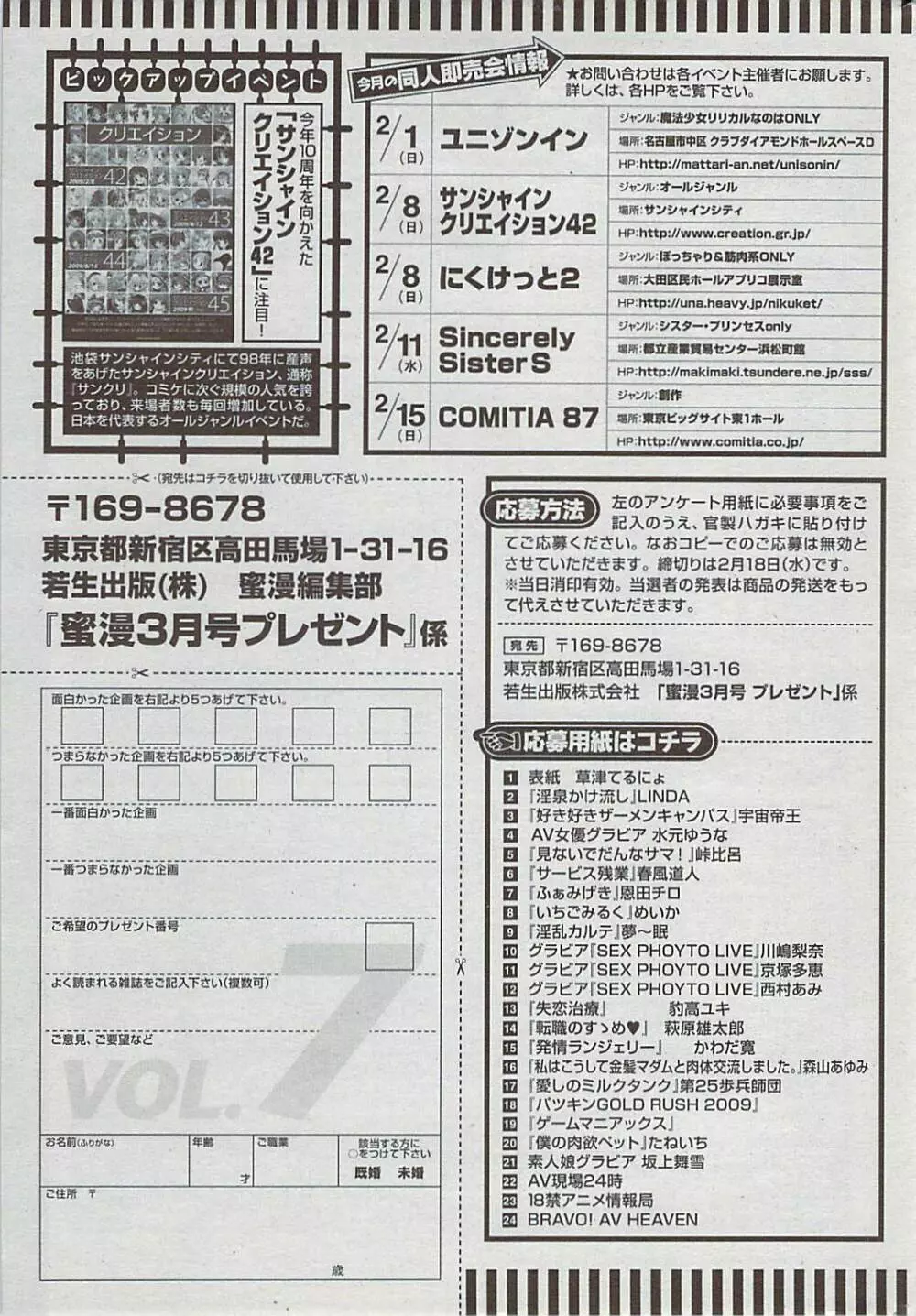 蜜漫 2009年3月号 Vol.7 Page.223