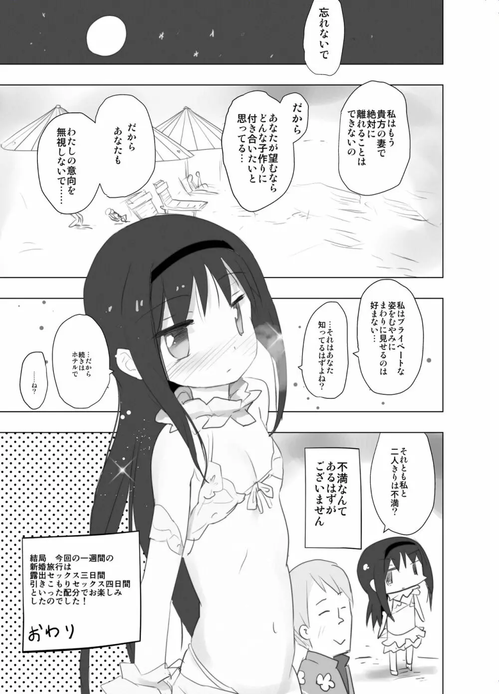 あなたのことが大好きなほむらちゃんと行く集団露出新婚旅行ハワイ!! Page.21