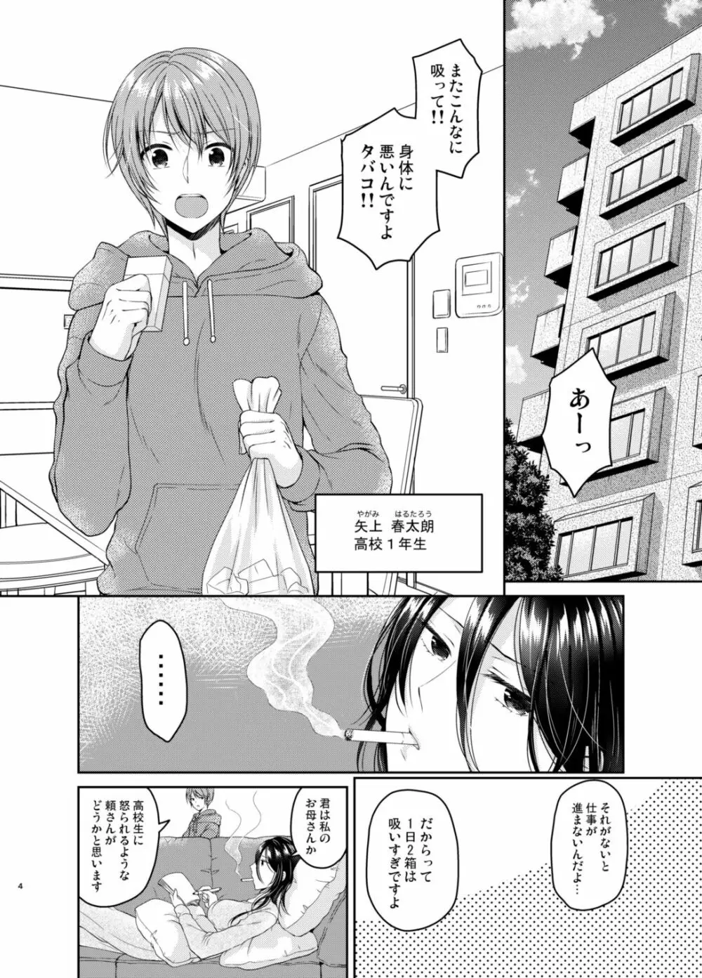 俺のチクビはタバコの代わりになりません!! Page.3