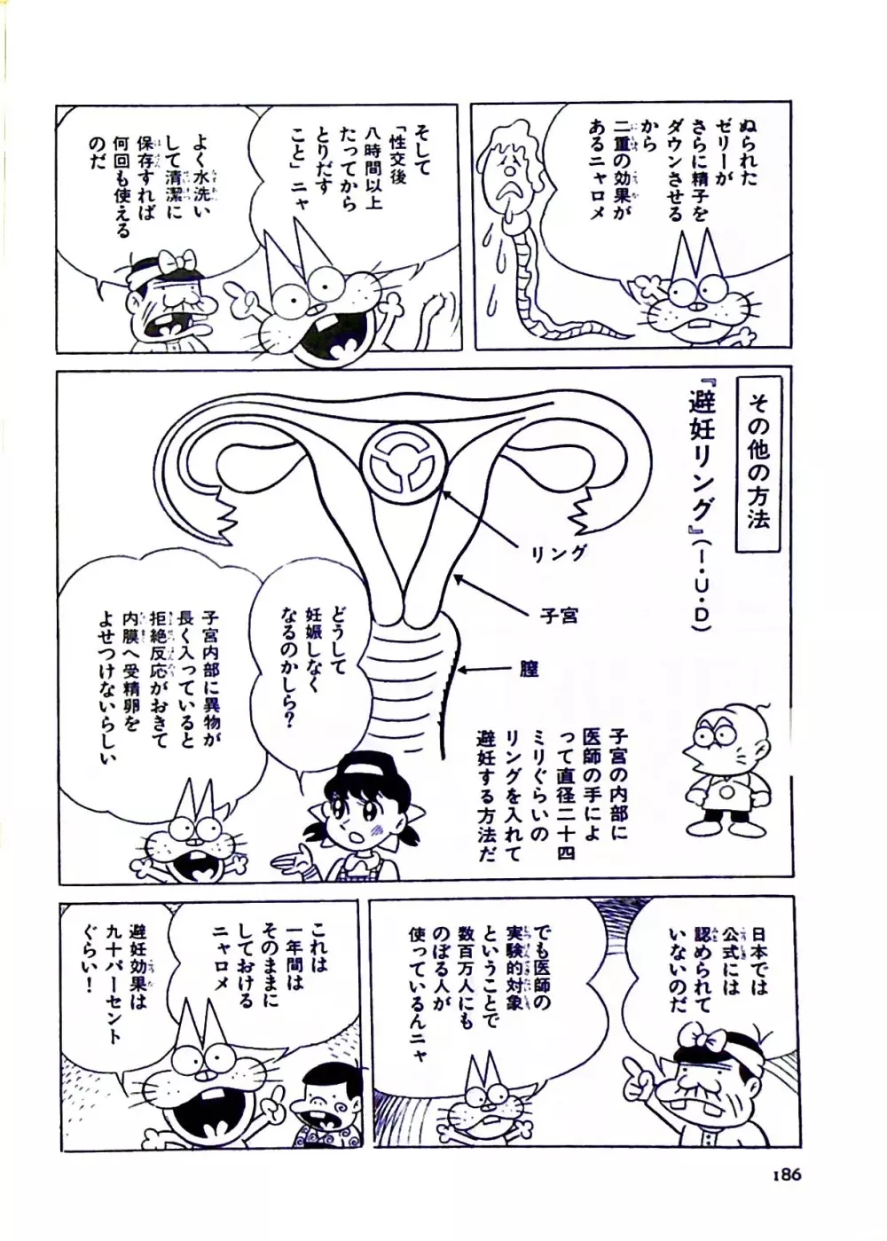 ニャロメのおもしろ性教室 Page.189