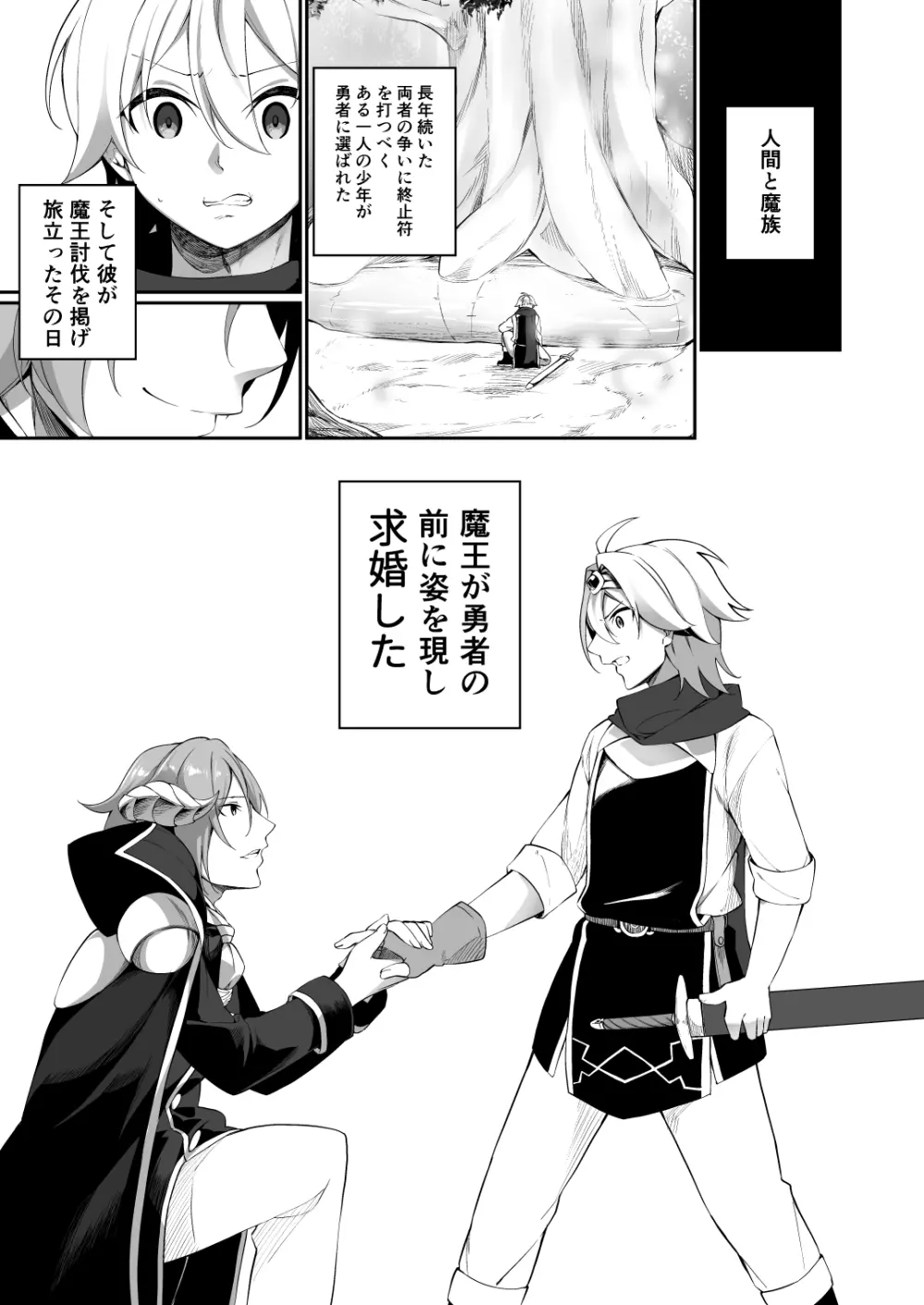 復讐に燃える勇者様、TSして無事魔王様のお嫁さんになる。 Page.3