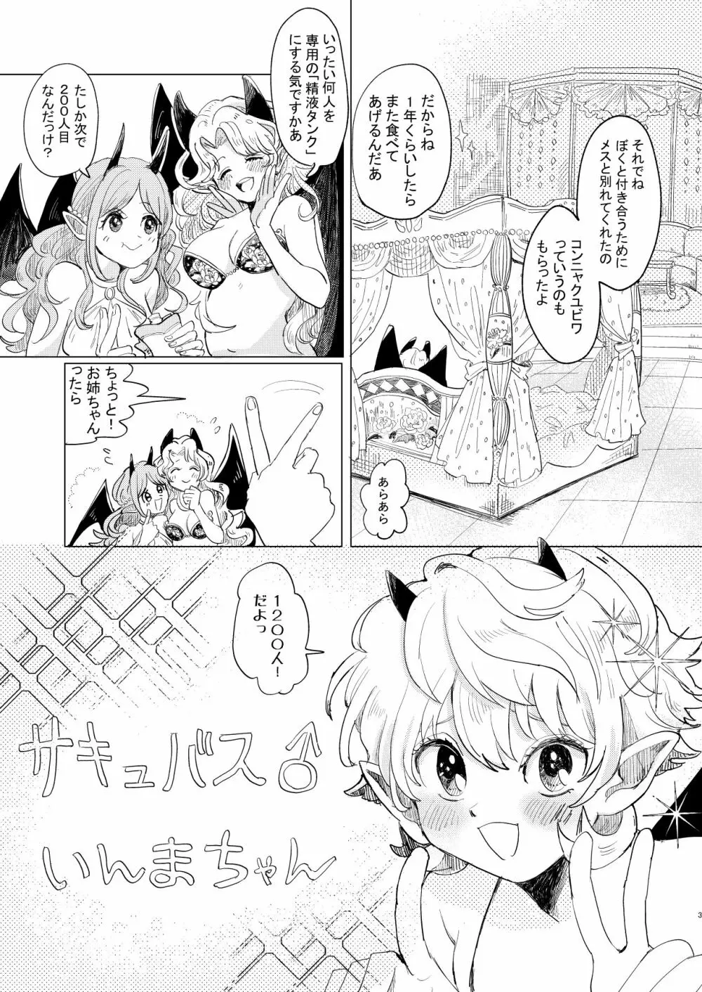 サキュバス♂と不器用なフタリ Page.3