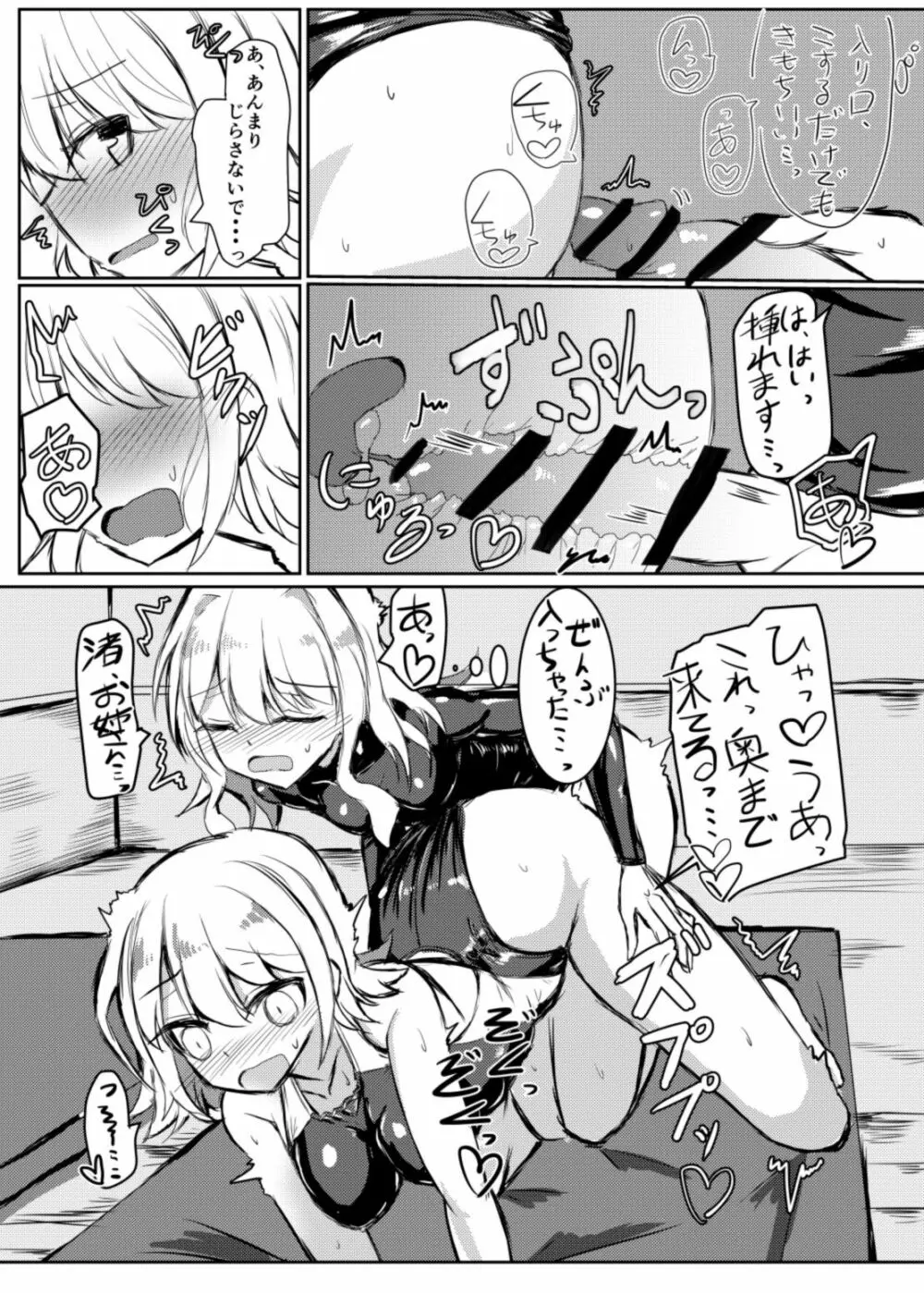 ふたなり女の子が競泳水着のお姉さんとえっちする本 Page.12