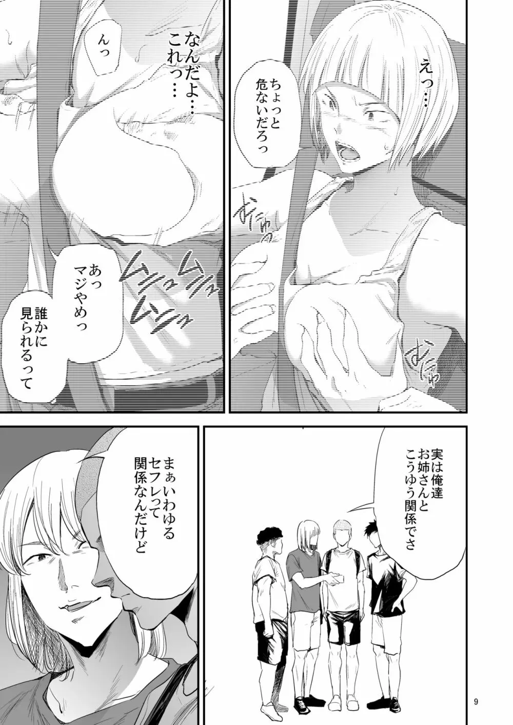 冴子姐さんが大学の同級生に悪戯され弄ばれる本3 Page.8