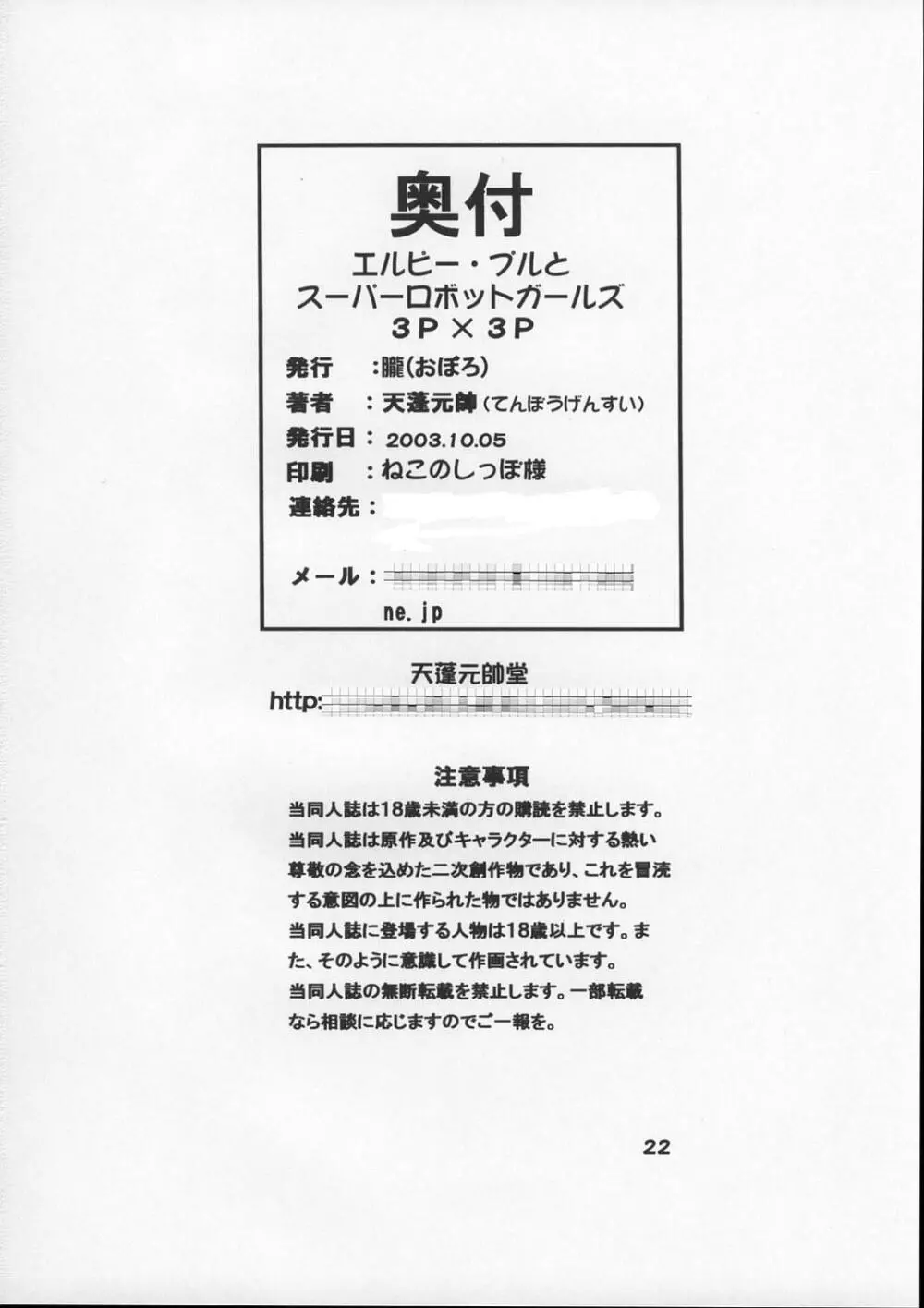 エルピー・プルとスーパーロボットガールズ3P×3P Page.22