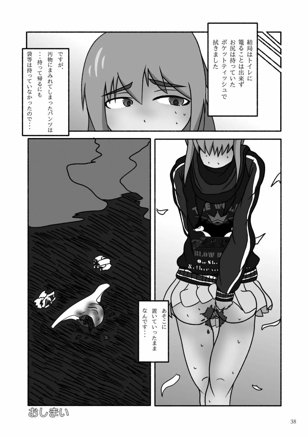 ア○スギア総合スカトロアンソロジー アクトレス排泄実態調査任務~スカポためるっすか!?~ Page.38