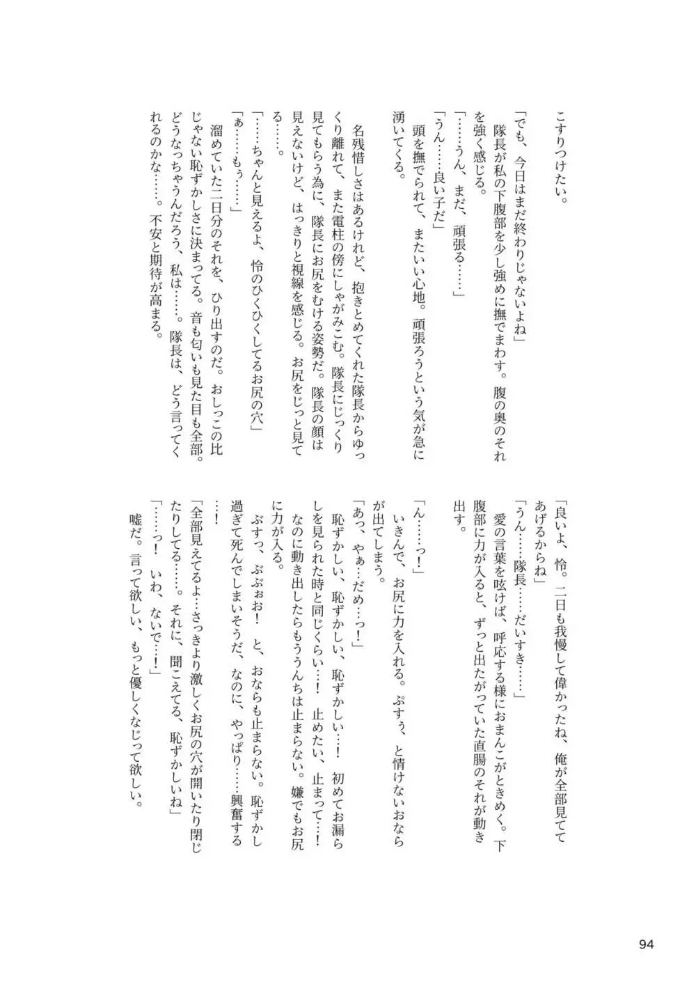 ア○スギア総合スカトロアンソロジー アクトレス排泄実態調査任務~スカポためるっすか!?~ Page.94