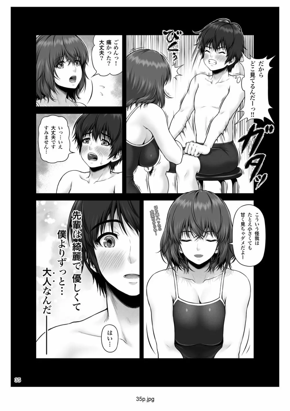 クレイジースイマー First Stage Page.36