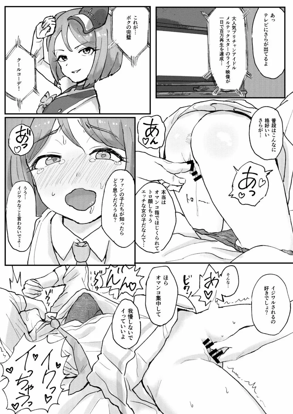 M性服従化計画!噂の超絶美形大人気プリチャンアイドル緑川さら恥辱の絶頂濃厚中出しセックス~イキ狂う雌猫~ Page.4