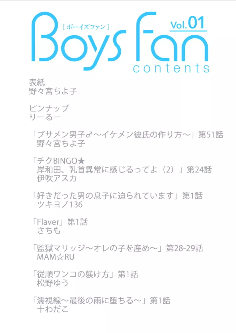 BOYS FAN vol.01 Page.2