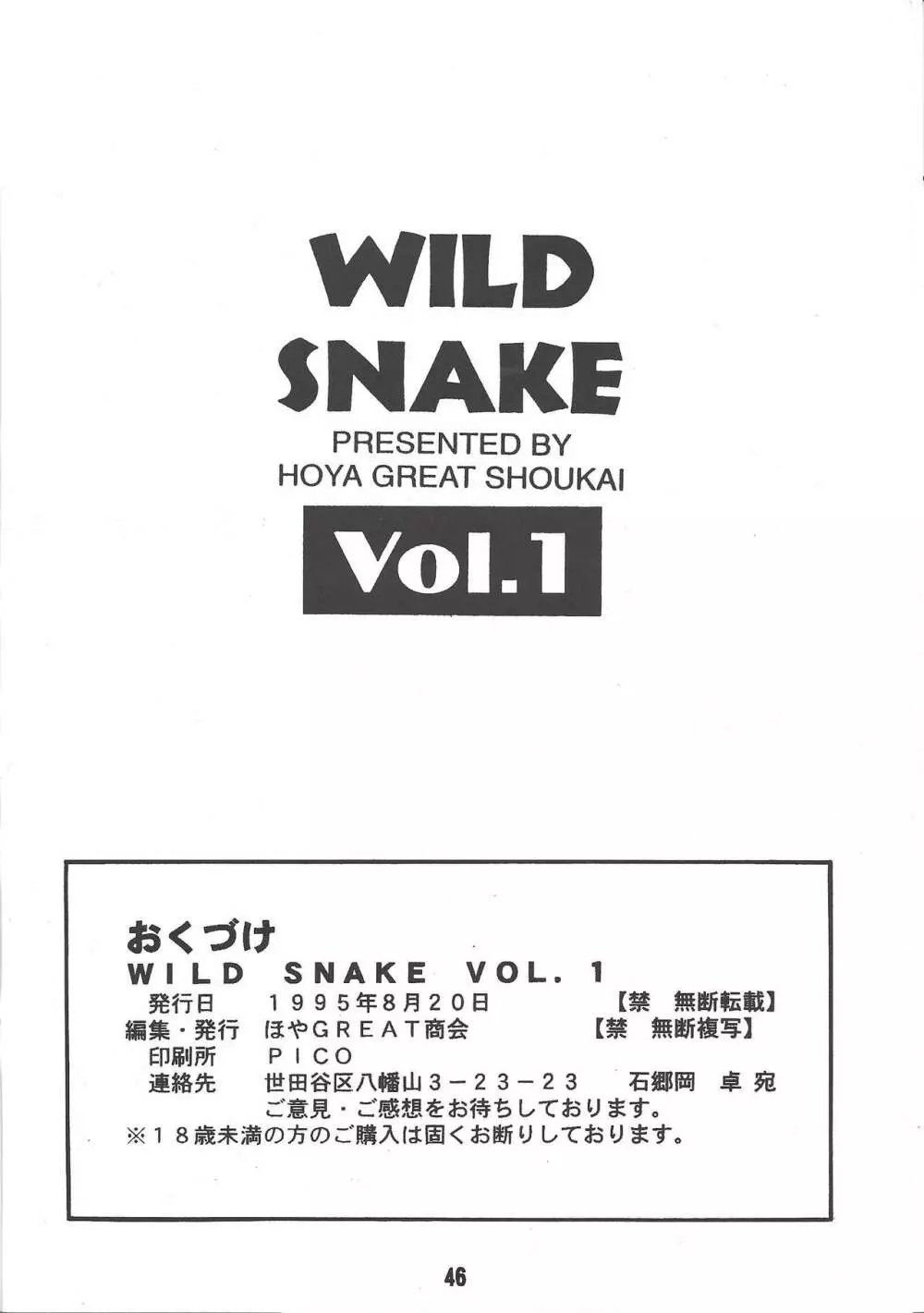 WILD SNAKE VOL.1 Page.45