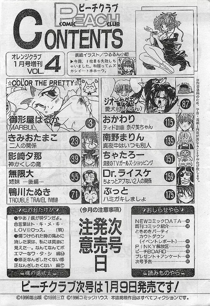 COMIC ピーチクラブ Vol.4 1996年01月号 Page.194