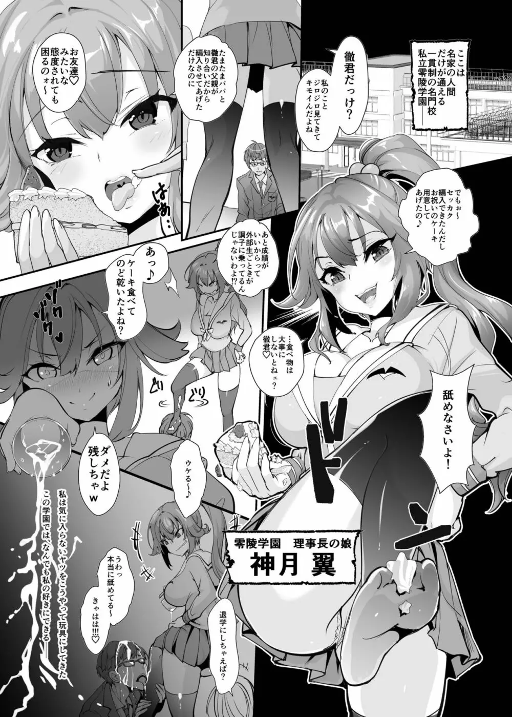 復讐！！転落学園の肉便姫！！ Page.3