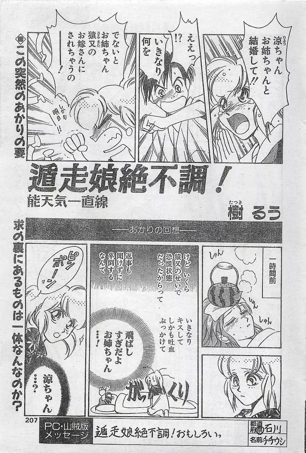 COMIC ペンギンクラプ山賊版 1998年1月号 Page.207