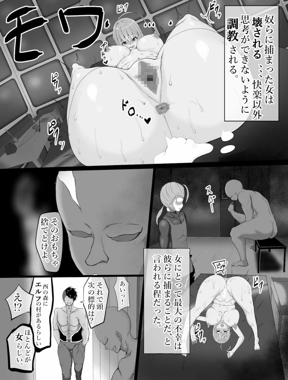 エルフ底辺奴隷へと堕ちる～調教編 Page.2