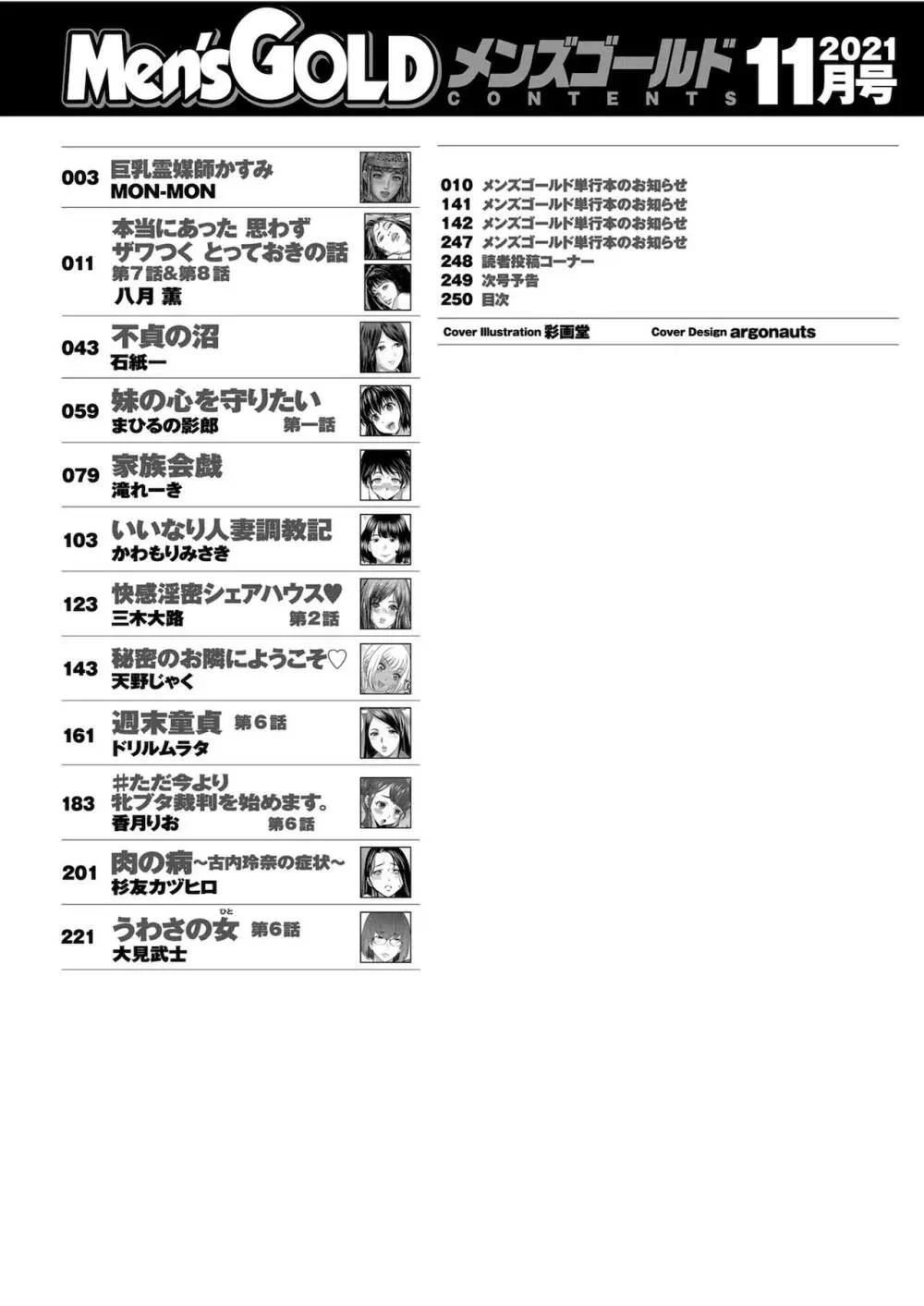 メンズゴールド 2021年11月号 Page.250