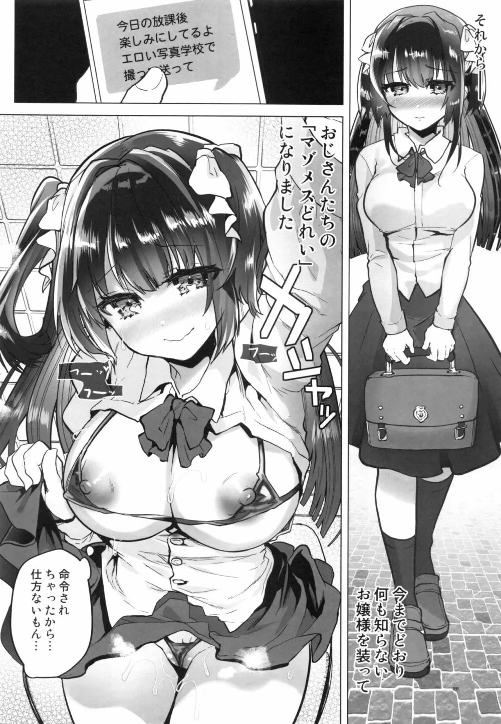 裏アカお嬢様ルリちゃん 騙されオフパコマゾペット化 Page.27