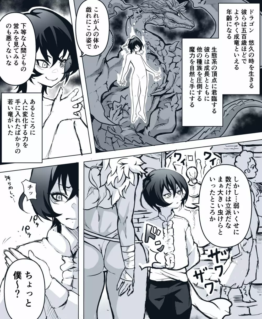 生意気なショタ竜人がお姉さんにわからされるお話 Page.1