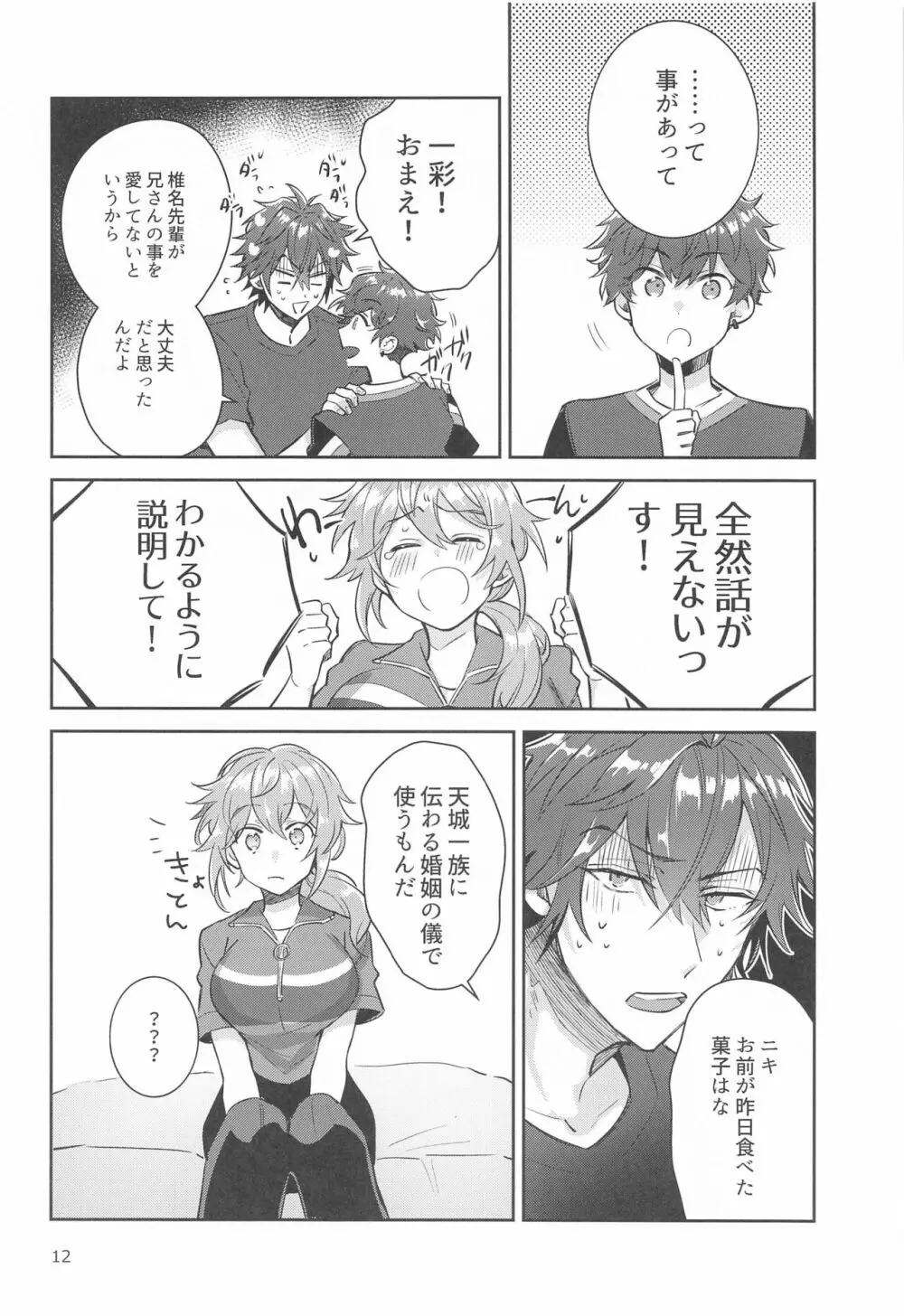 突然女体化しちゃったけどちんちんついたままだったニキ×燐音のエロ本!! Page.11