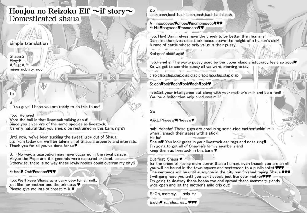 豊穣の隷属エルフifストーリー~家畜に堕ちたシャウア~ Page.7