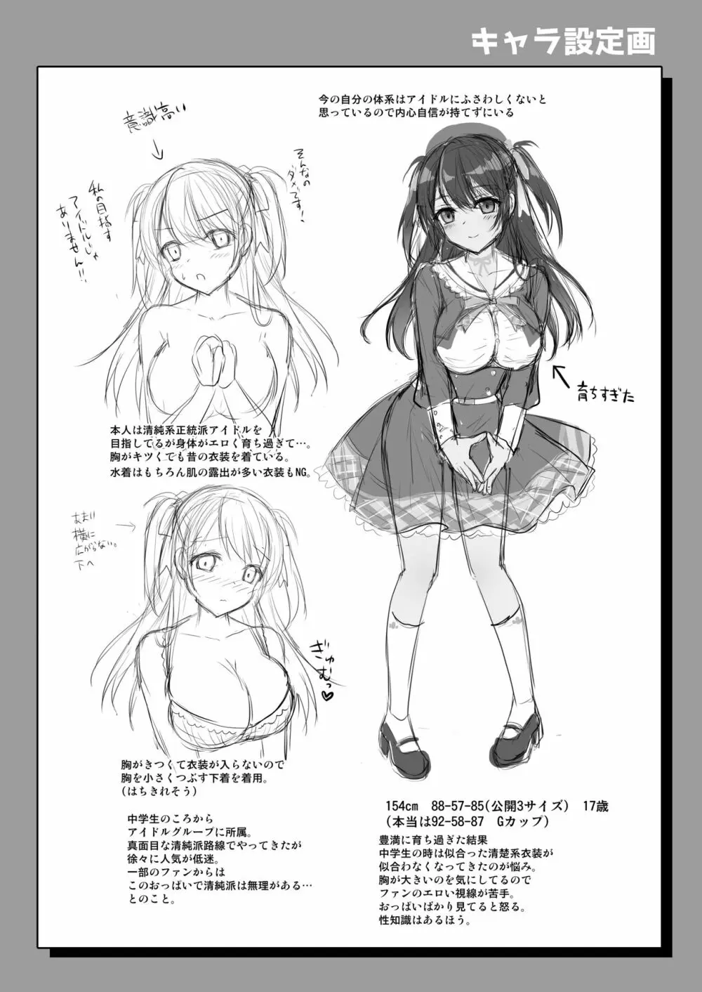 このおっぱいで清純派アイドルは無理がある！ Page.22