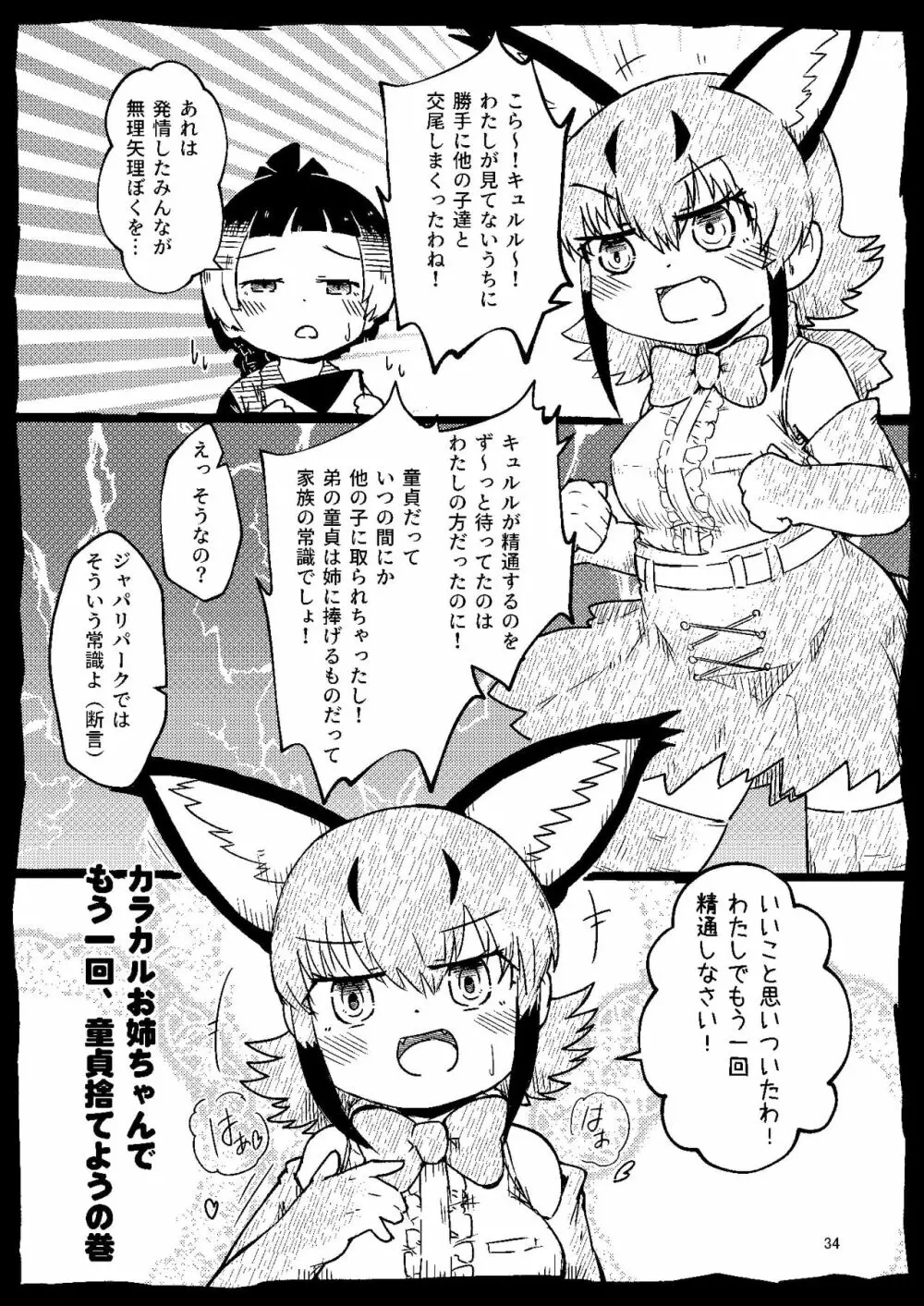 [namazine (沼底なまず)] キュルルちゃんのスケ(ベエ)ッチブック (けものフレンズ) [DL版] Page.34