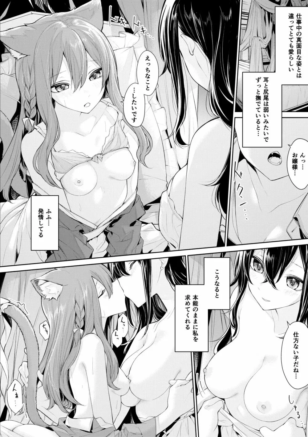 猫耳メイドさんとお嬢様の夜 Page.2