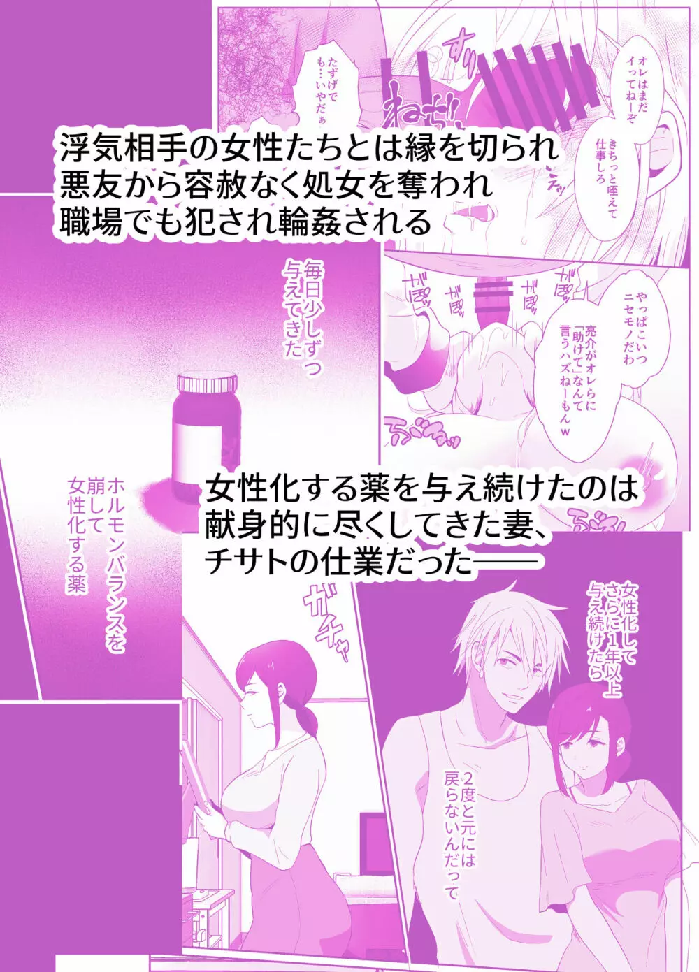 浮気性の夫にTS薬を飲ませ続けた結果 2 Page.2