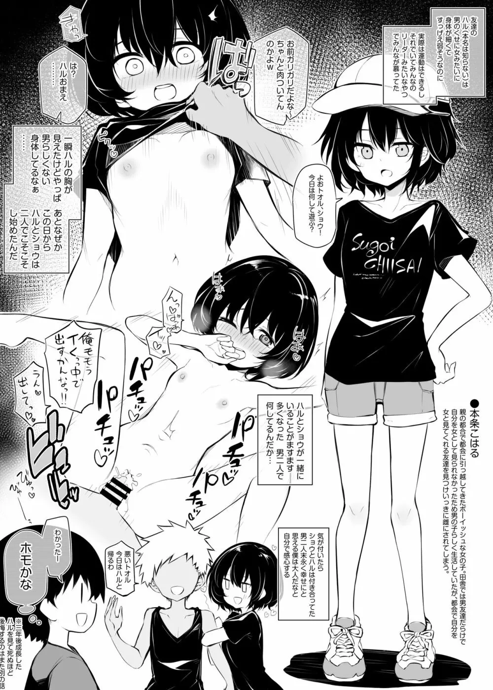 田舎から引っ越してきたボーイッシュな女の子 Page.1