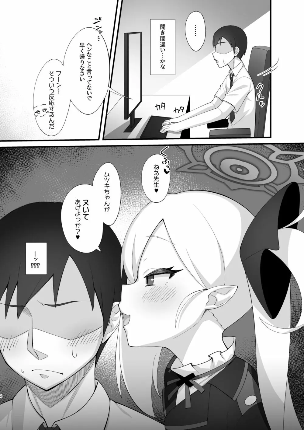 先生はムツキちゃんの玩具だよ Page.3