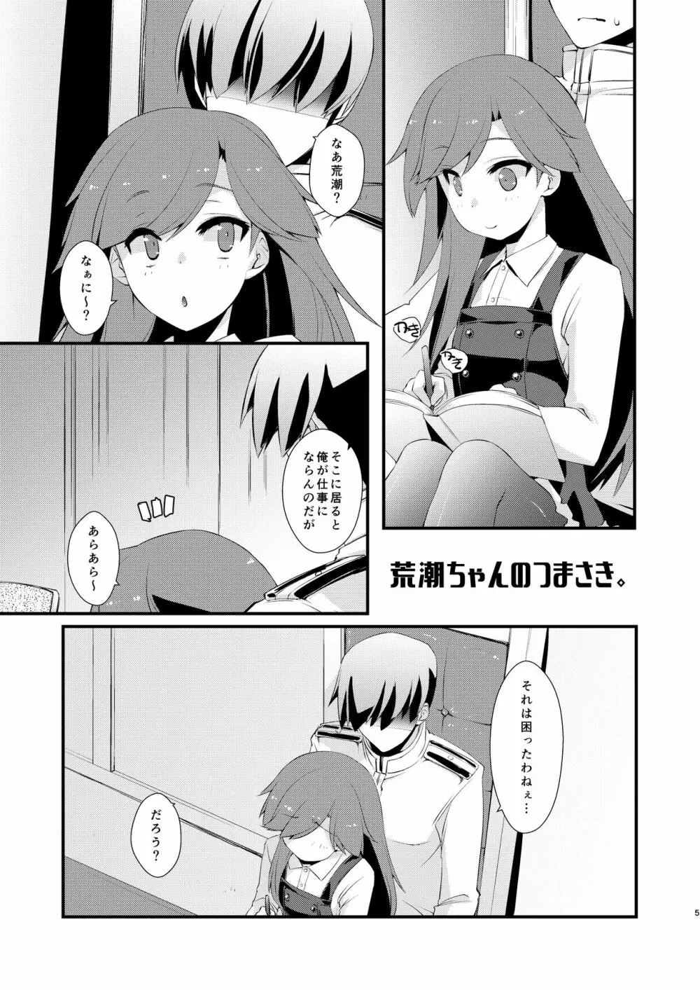 荒潮ちゃんのつまさき。 Page.5