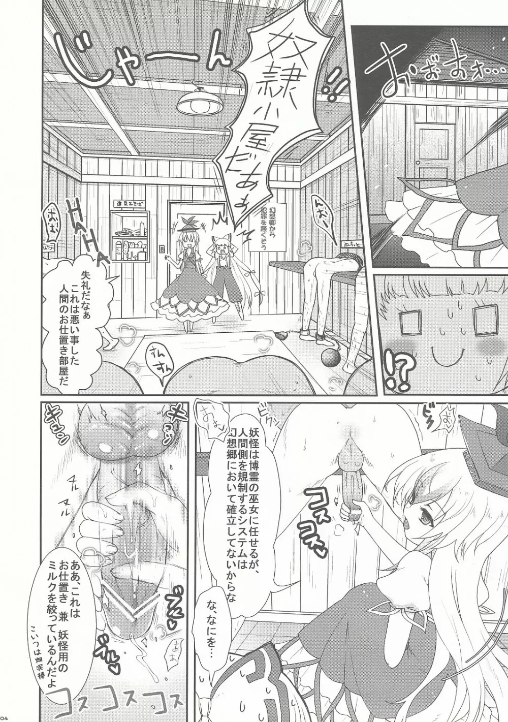 もこたんとふしぎなへや Page.3