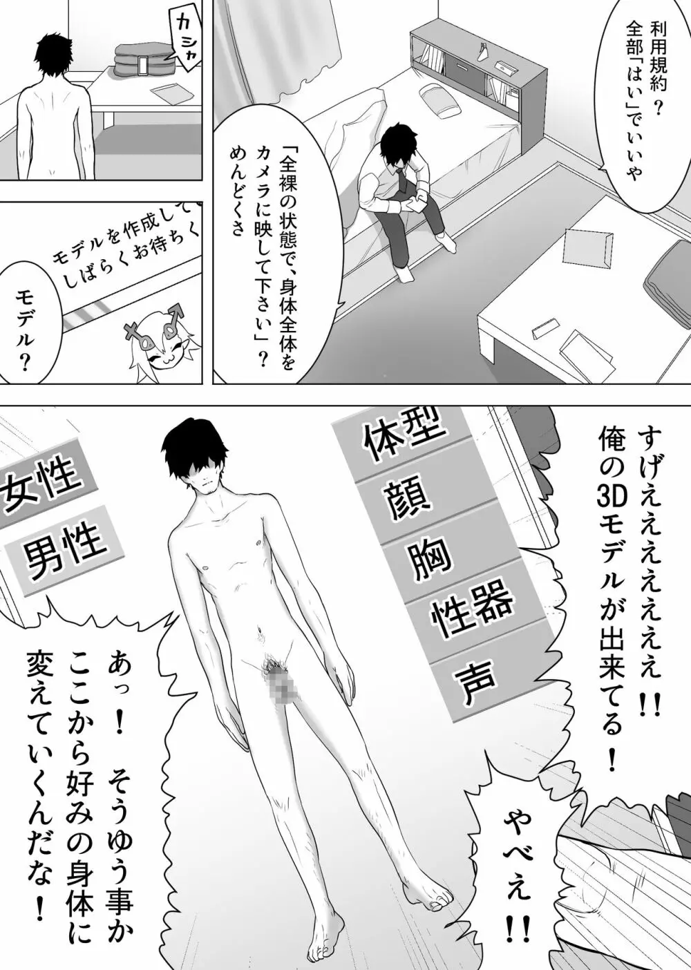 異性転生 好みのカラダにボディーチェンジ Page.2