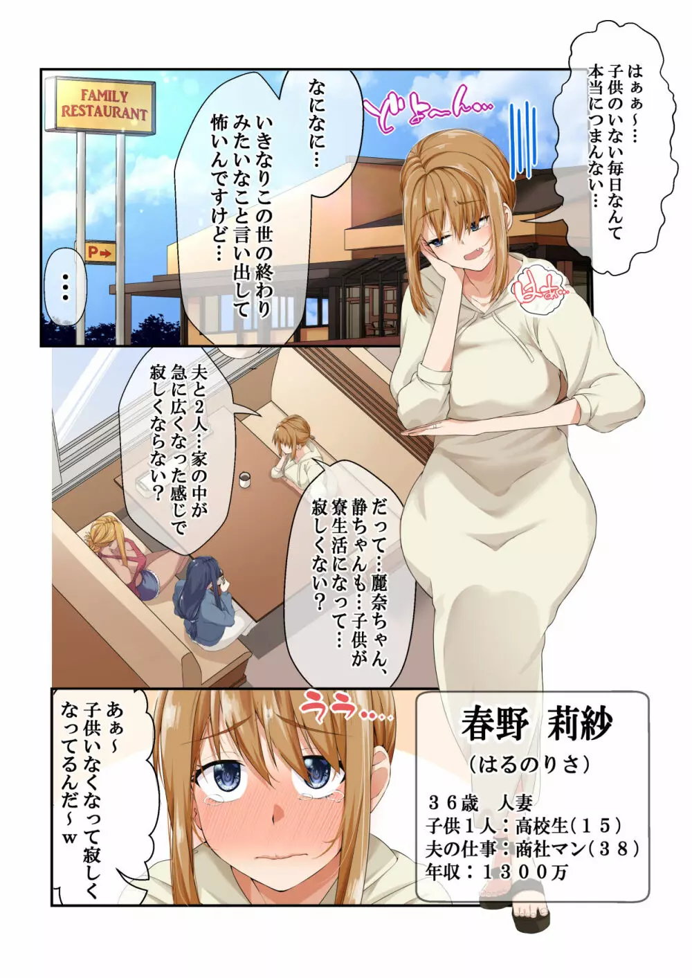 NTR×ママ活 ー人妻わからせ調教編ー Page.2