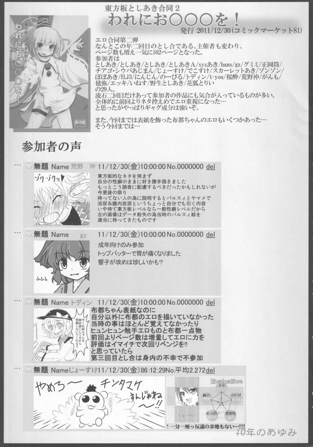 東方裏表としあき合同誌 としあき紺謝祭 Ura Page.6