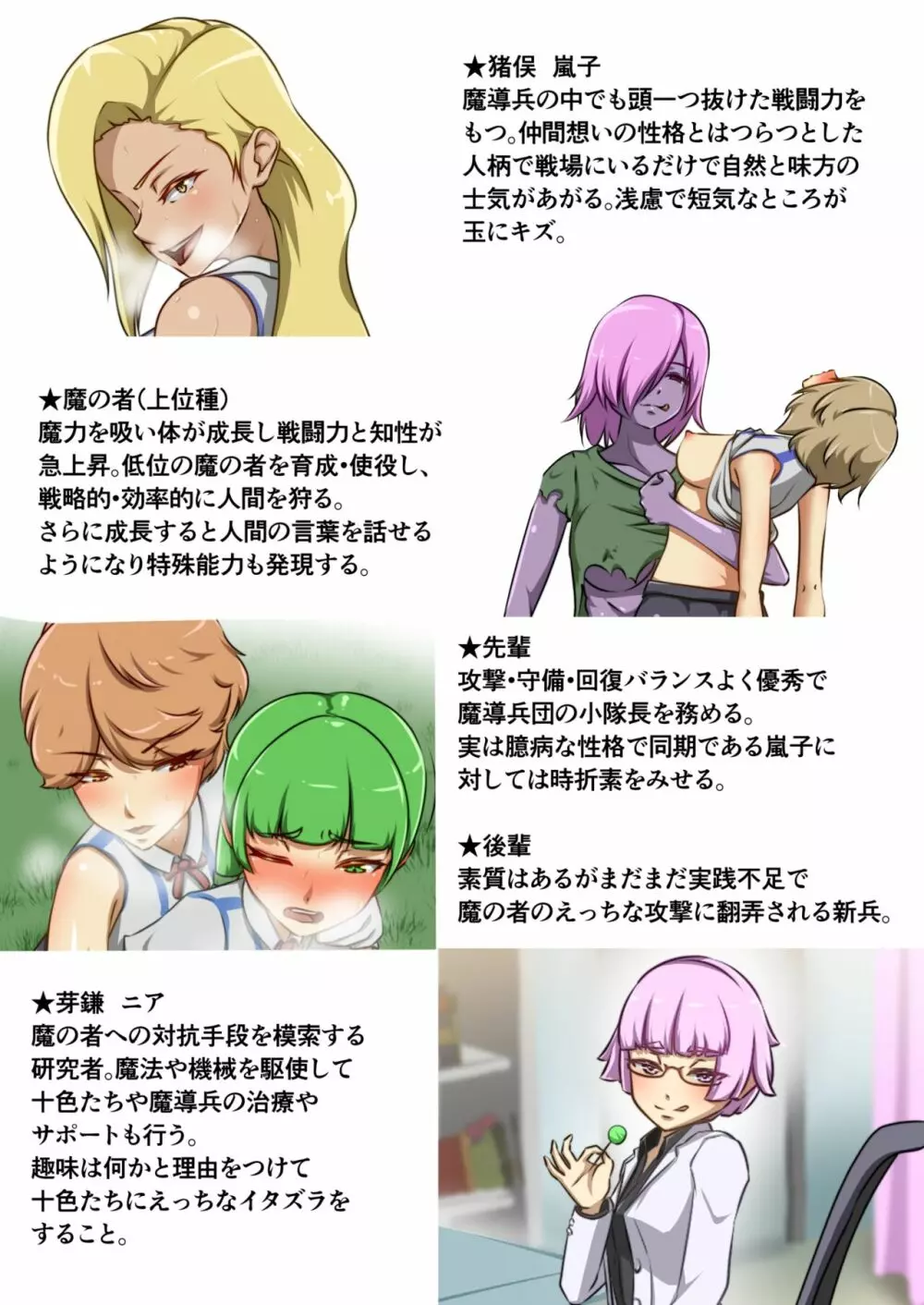 うちの子がえっちな敵と戦って敗北する話 嵐子編１ Page.52