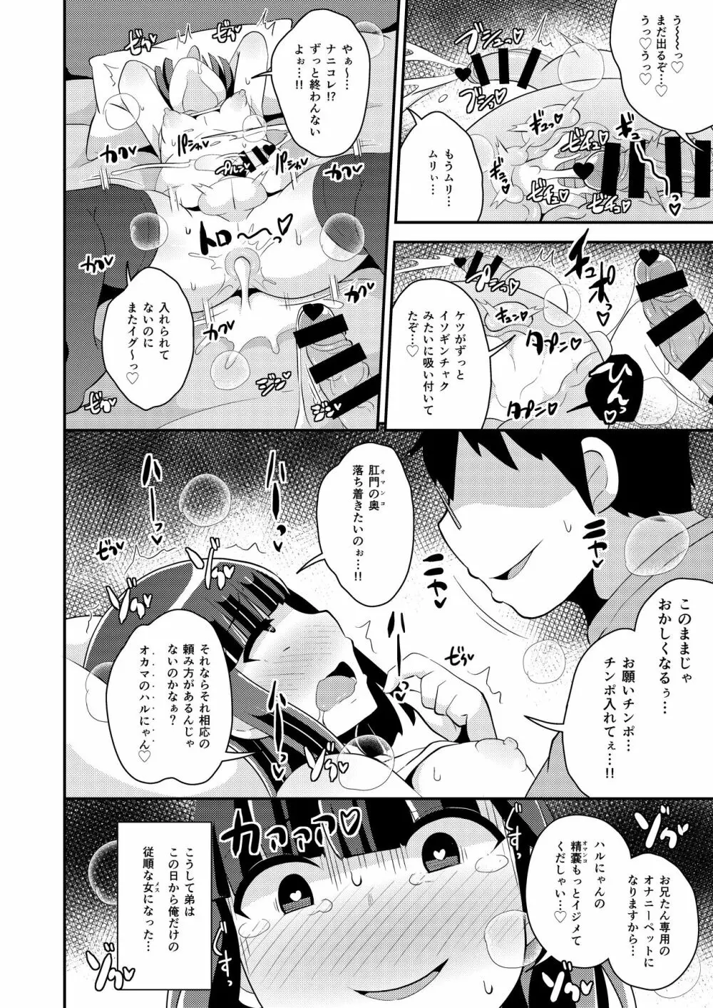 ナマイキ弟の精嚢をこねくり回してメス♂にする本♥ Page.18