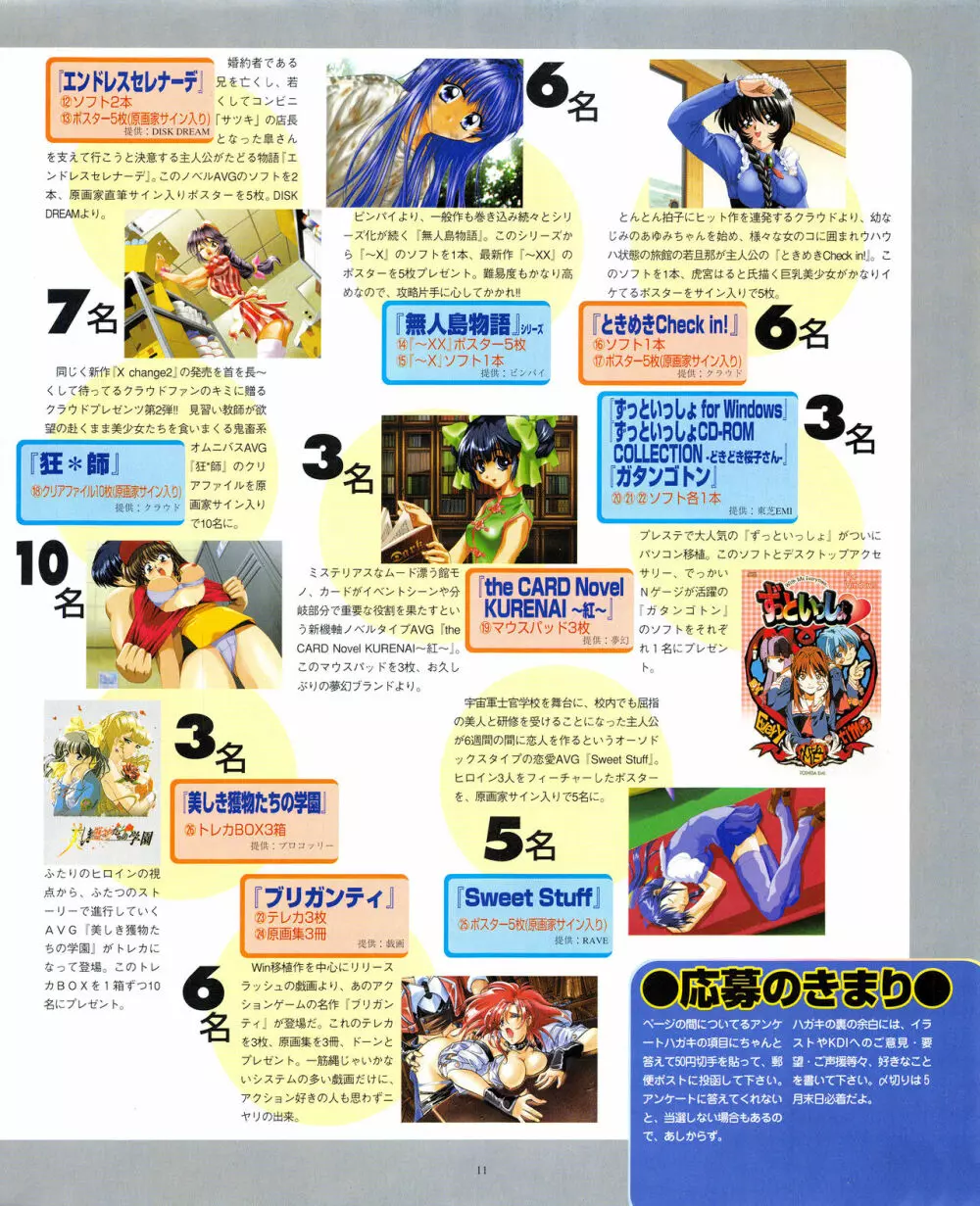 攻略電脳idol Vol.1 1999年5月号 Page.11