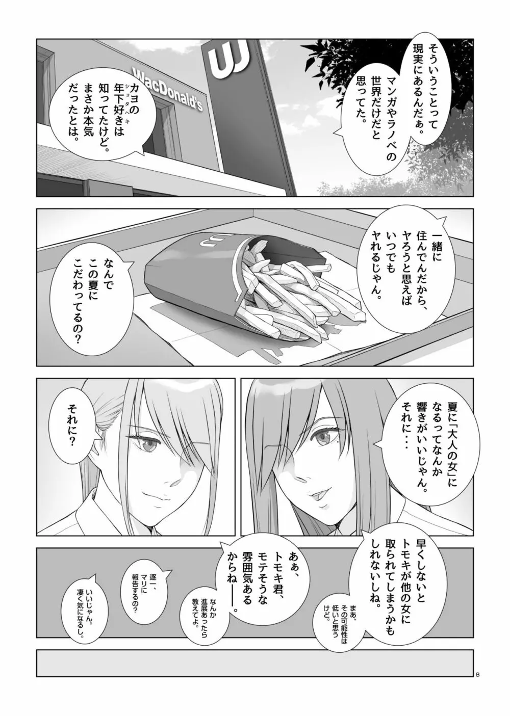 夏の戯交 第一話「姉x弟編」 Page.9