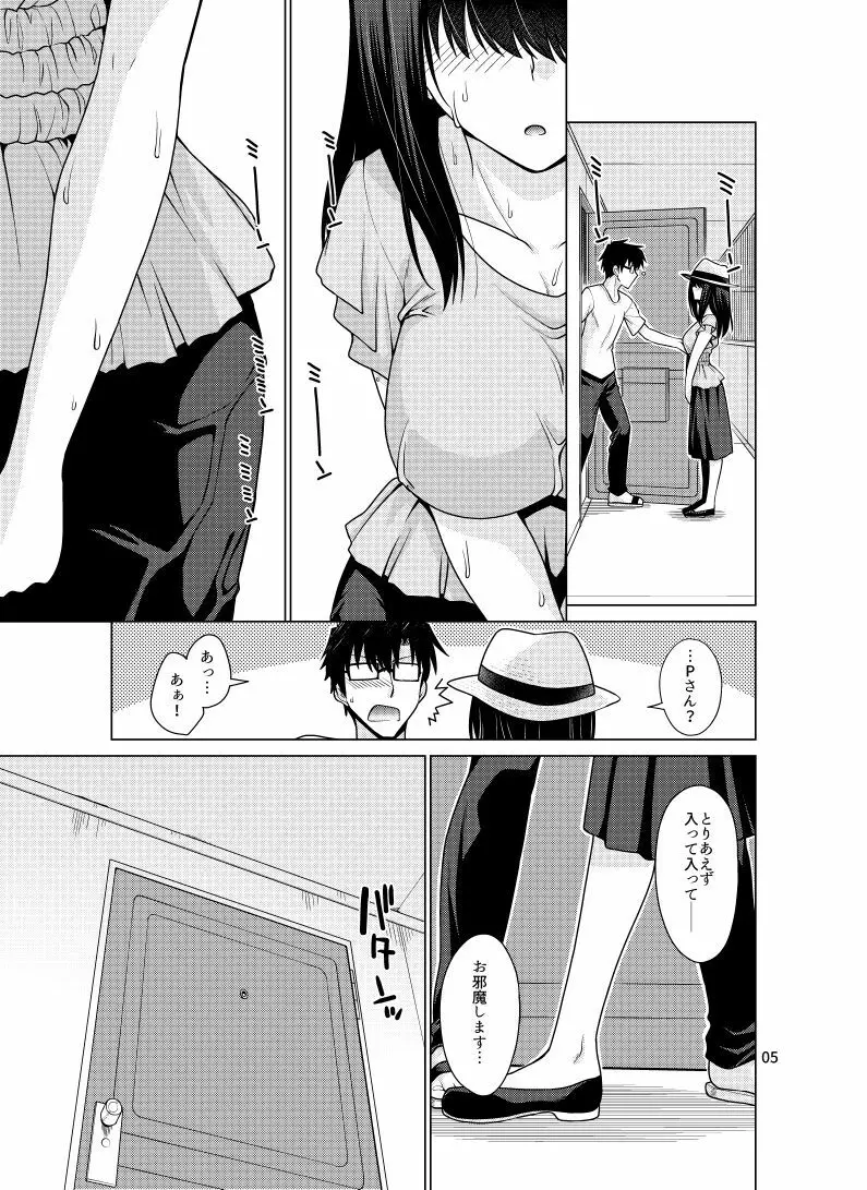 鷺沢文香はPにぐちょぐちょにされたい！ Page.4