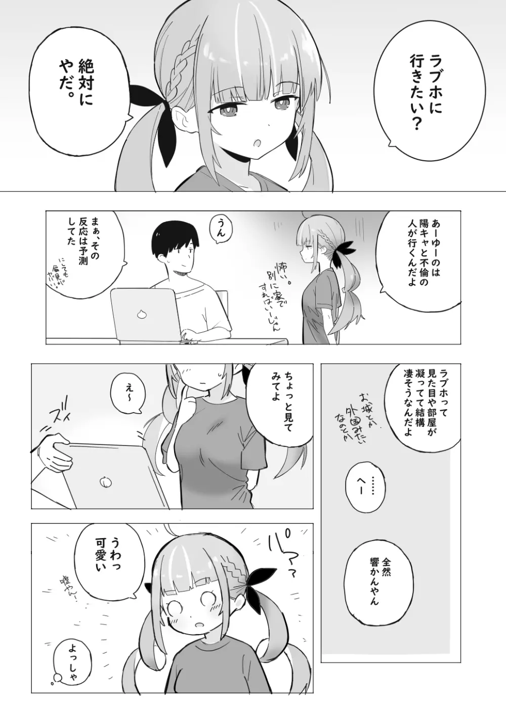 あくあとラブホに行く漫画 Page.1