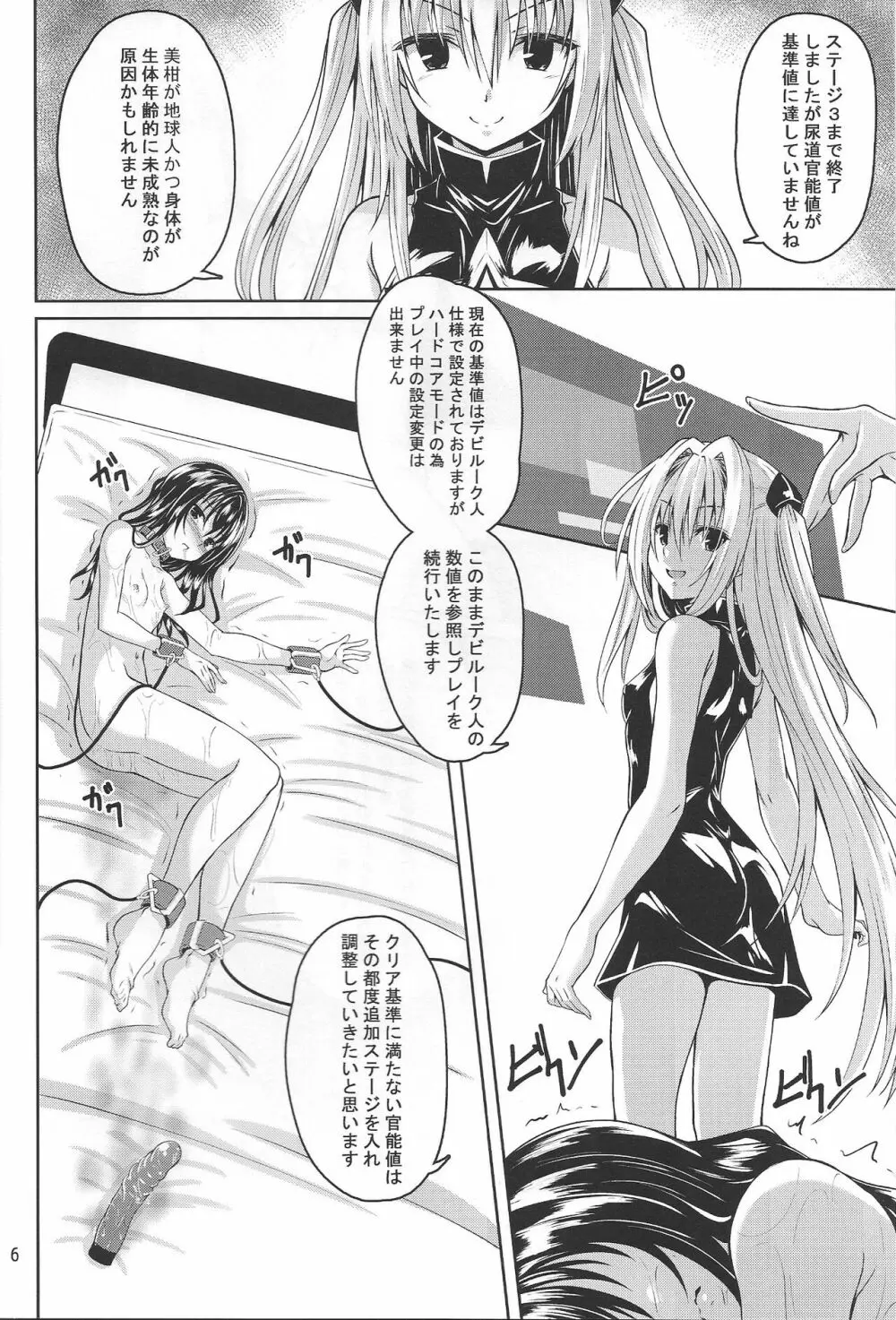 拘束された美柑が調教ゲームクリアを頑張る話 続き Page.6