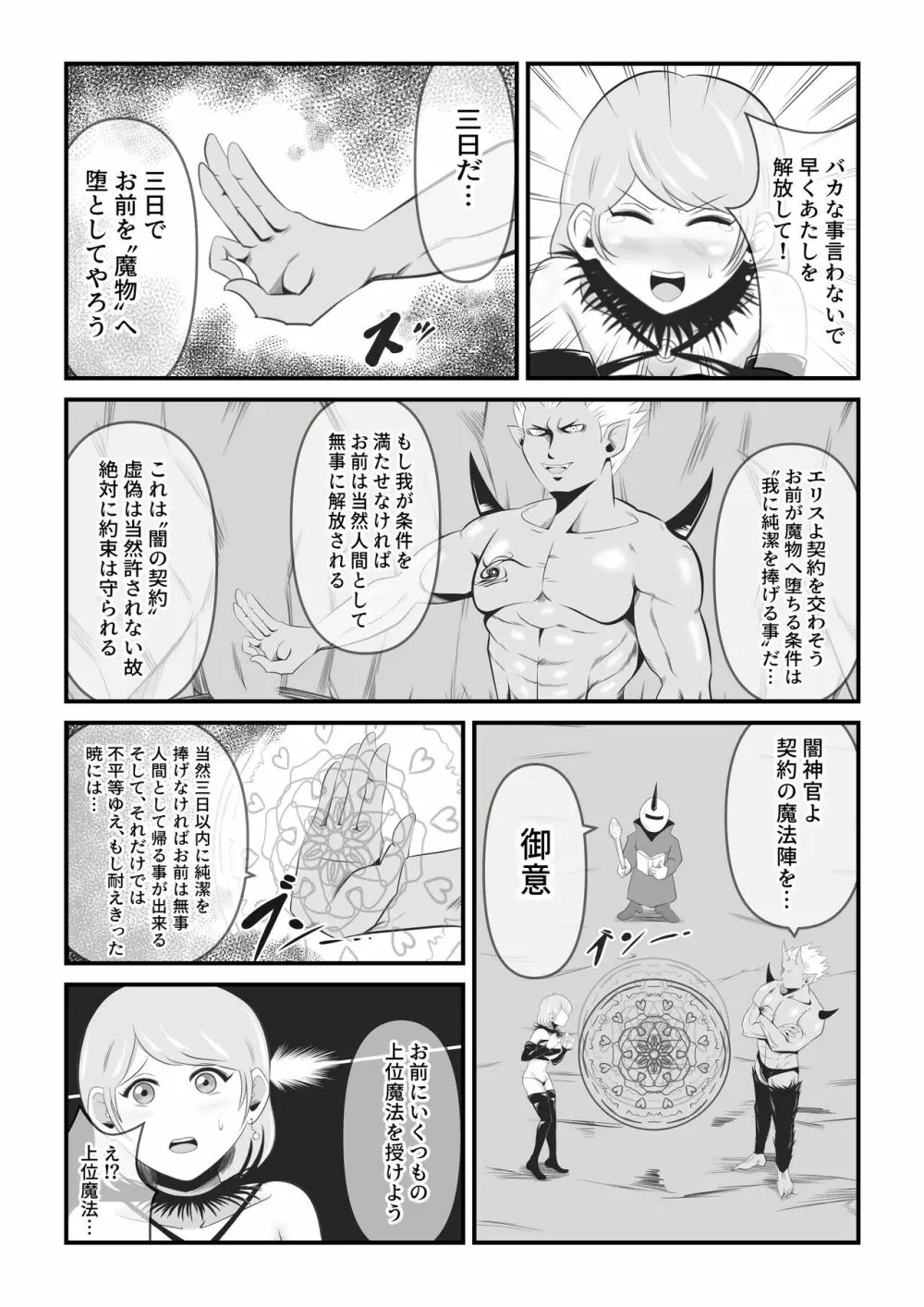 聖なる魔導士は魔の眷属に変貌する Page.12