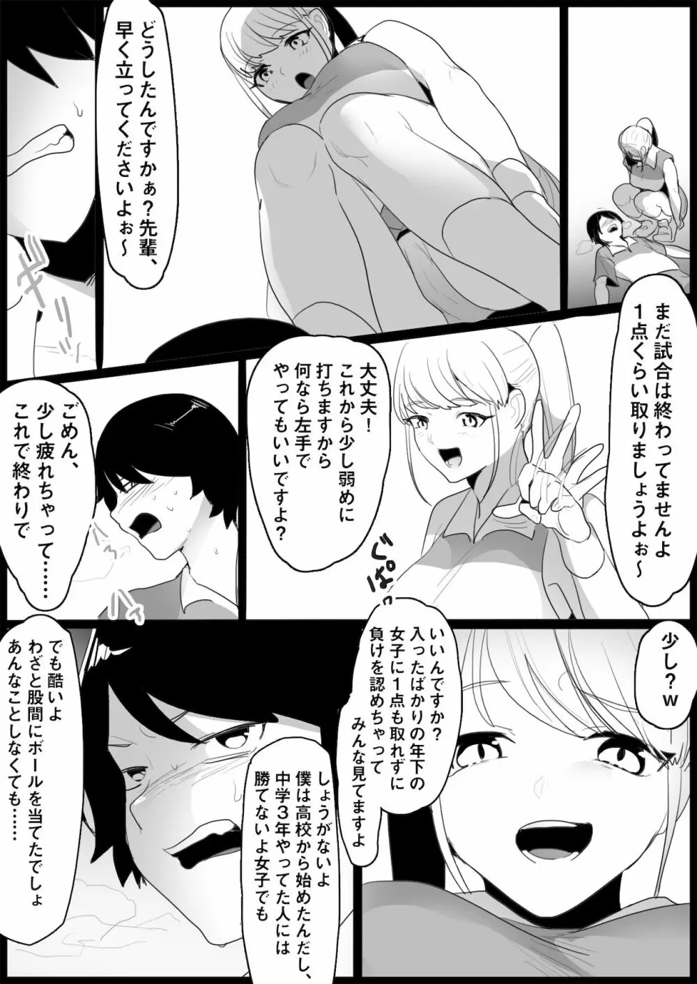 年下の女の子にいじめられるテニス部 Page.15