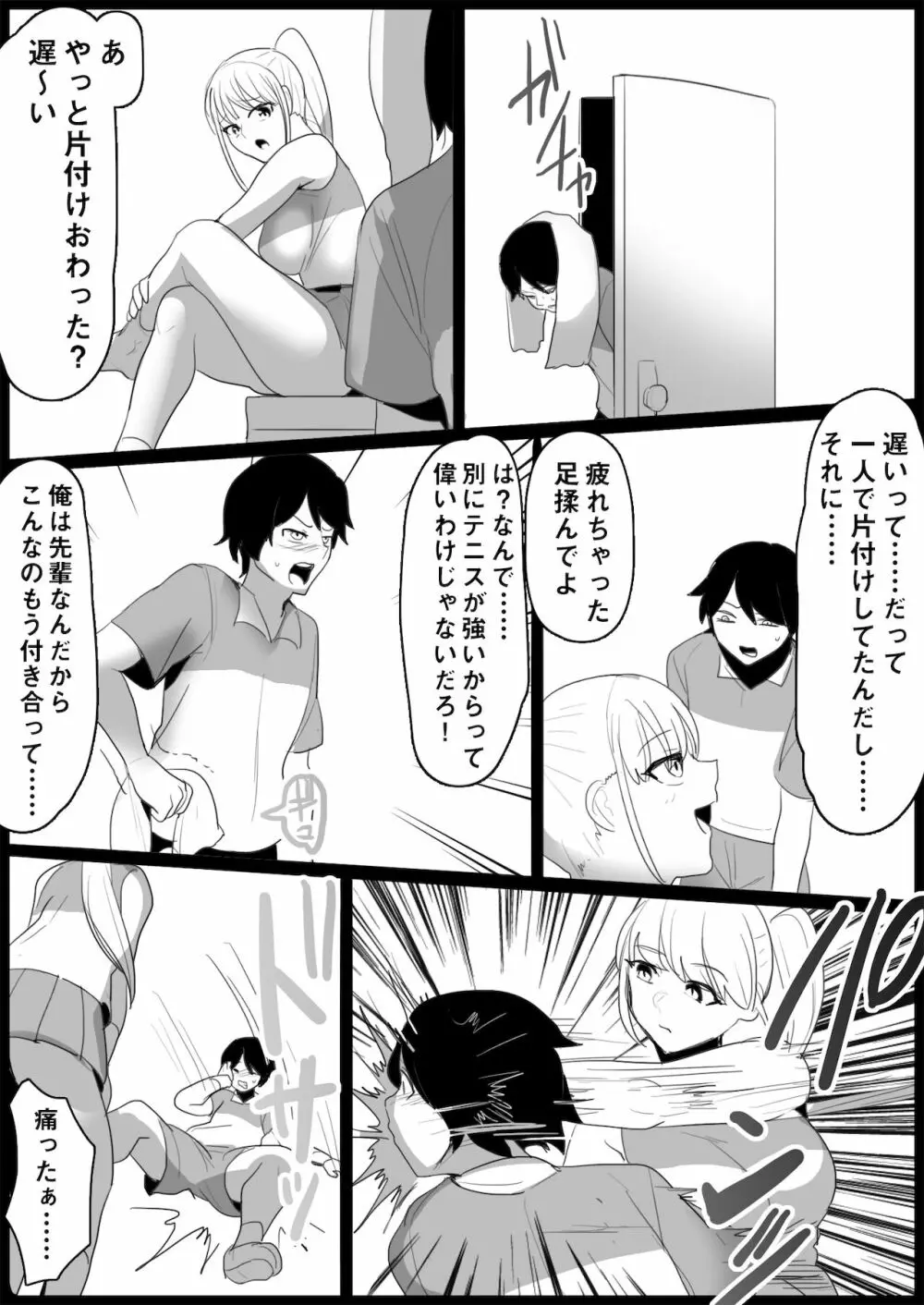 年下の女の子にいじめられるテニス部 Page.38