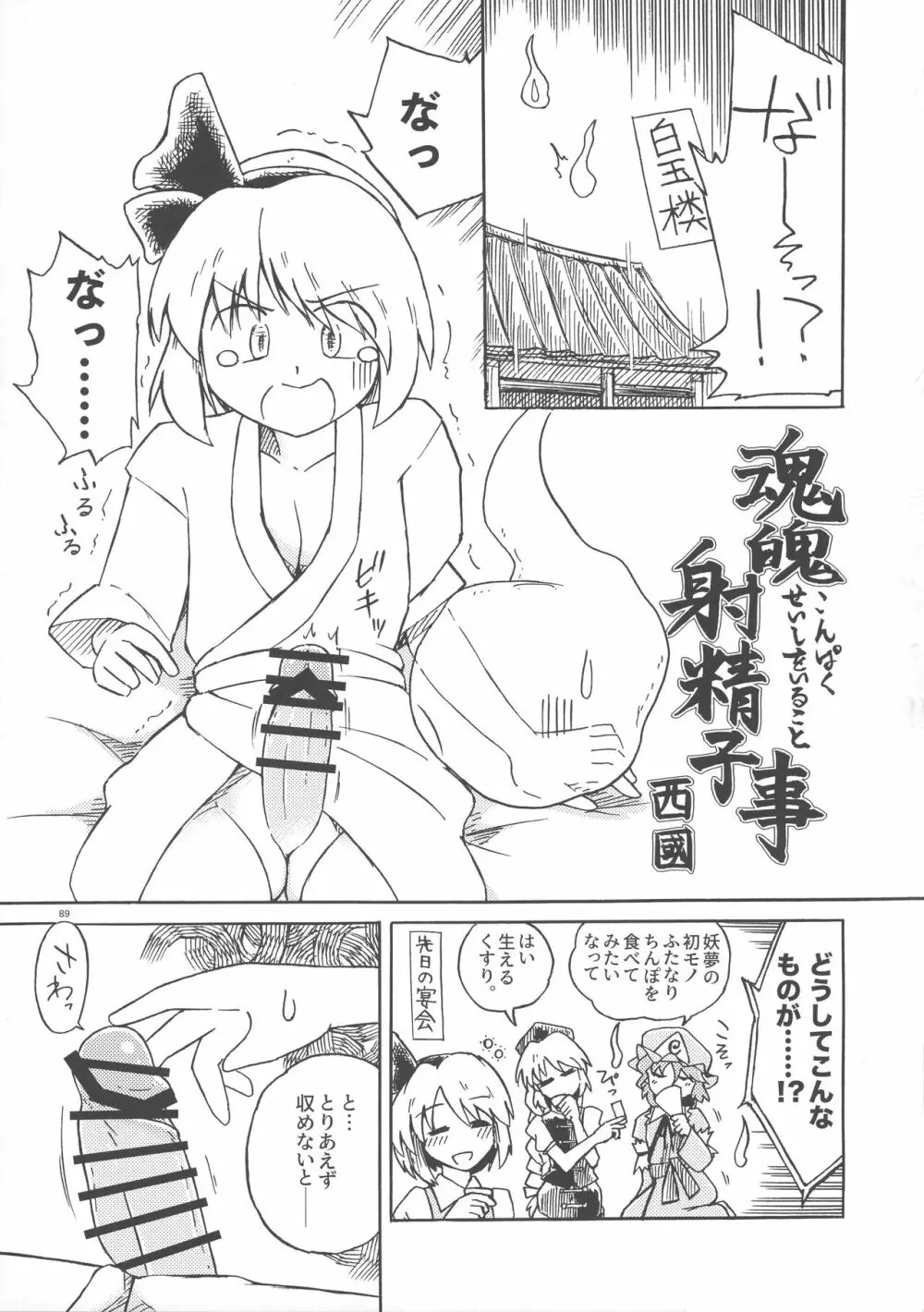 東方おちんぽ生えちゃった合同誌 東方Project Page.88