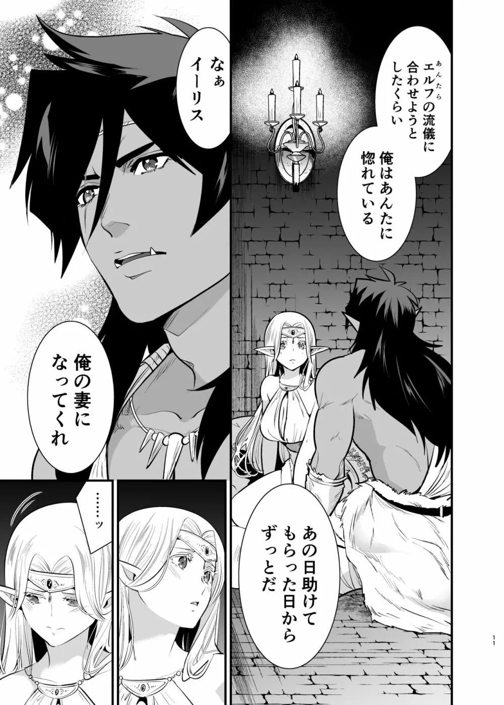 オークの花嫁 ～攫われエルフは快楽に堕ちる～ Page.10