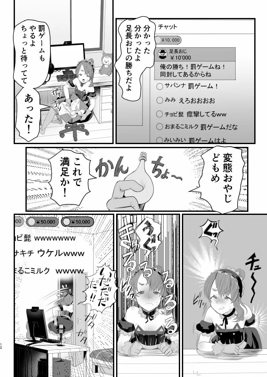 男の娘配信者投げ銭に乗せられてハメられちゃいました Page.12